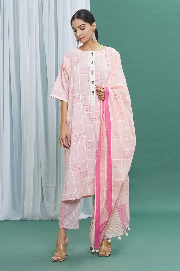 Silkwaves Hand Printed Kurta Set