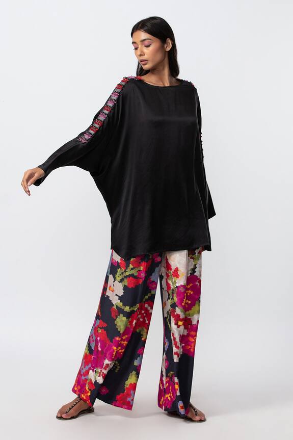 Saaksha & Kinni Silk Flower Print Palazzo