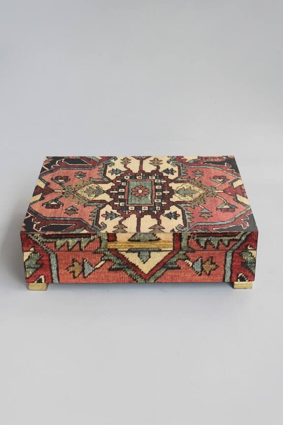 Karo Tapi Geometric Pattern Tea Box