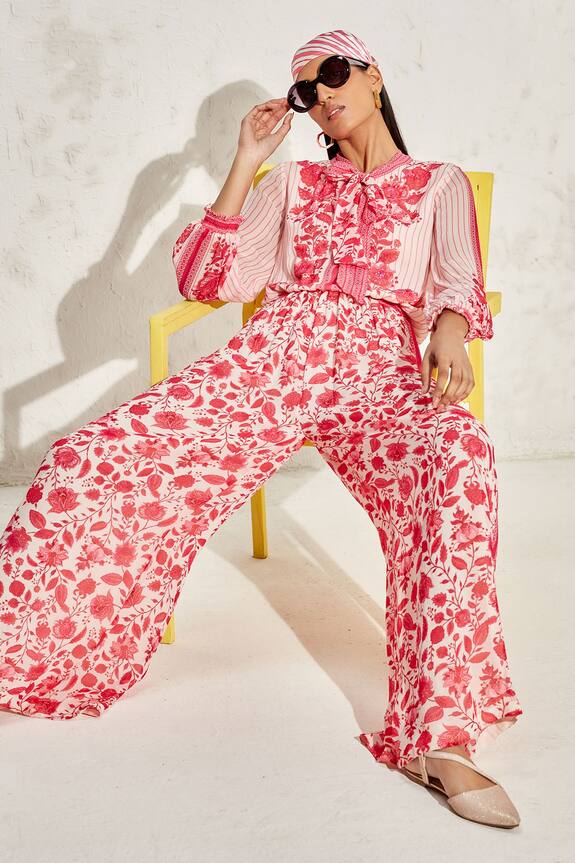Namrata Joshipura Eden Floral Pattern Tie-Up Jumpsuit