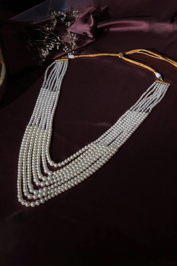 Ruby Raang Beaded Long Necklace