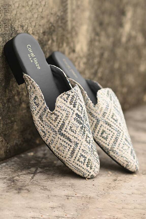Coral Haze Jadon Geometric Pattern Loafers