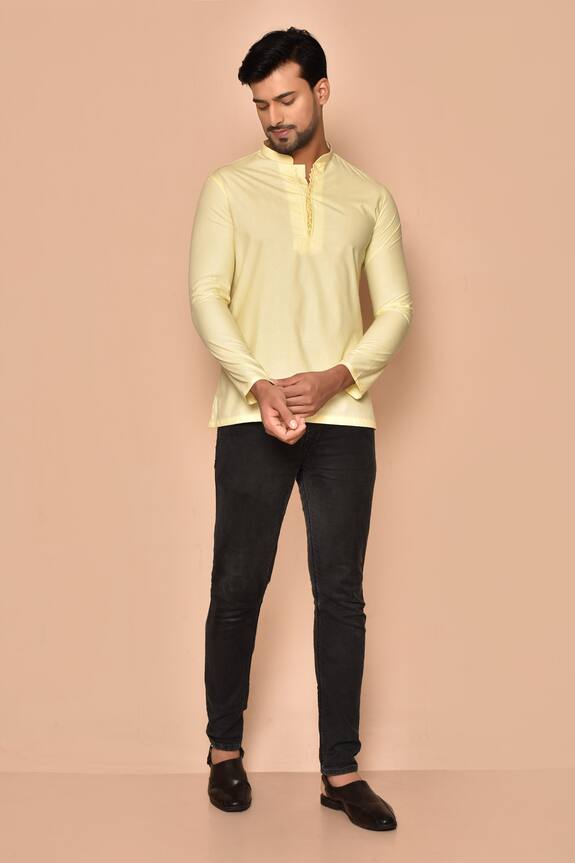Aryavir Malhotra Full Sleeve Short Kurta