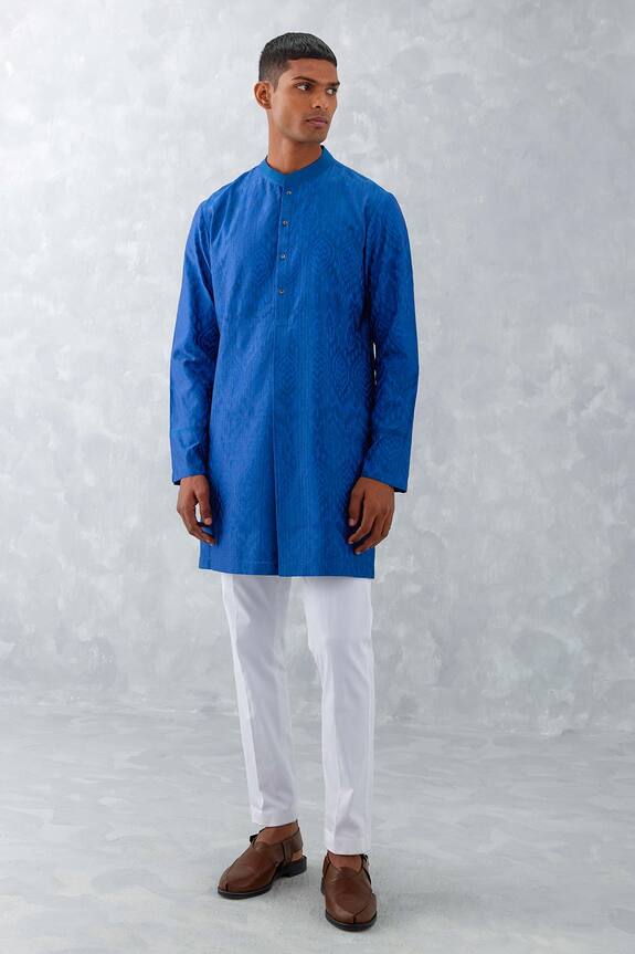 Devnaagri Ikat Print Kurta & Pant Set