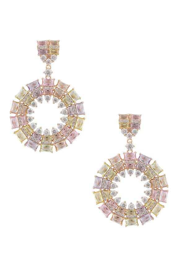 Minaki Cubic Zirconia Embellished Earrings
