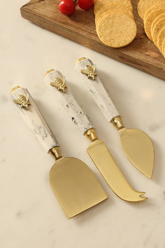 Amoli Concepts Bee Design Cheese Knife & Spatula - Set of 3