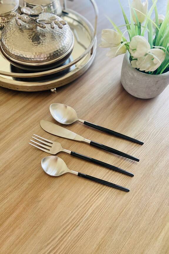 MW- Not Just Home Enamelled Stainless Steel Cutlery Set - Set of 4