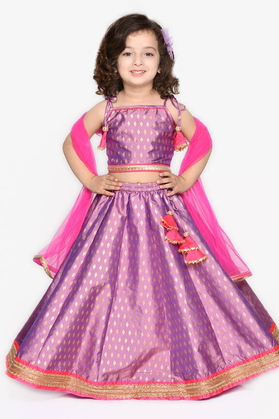 Saka Designs Floral Motif Choli Lehenga Set