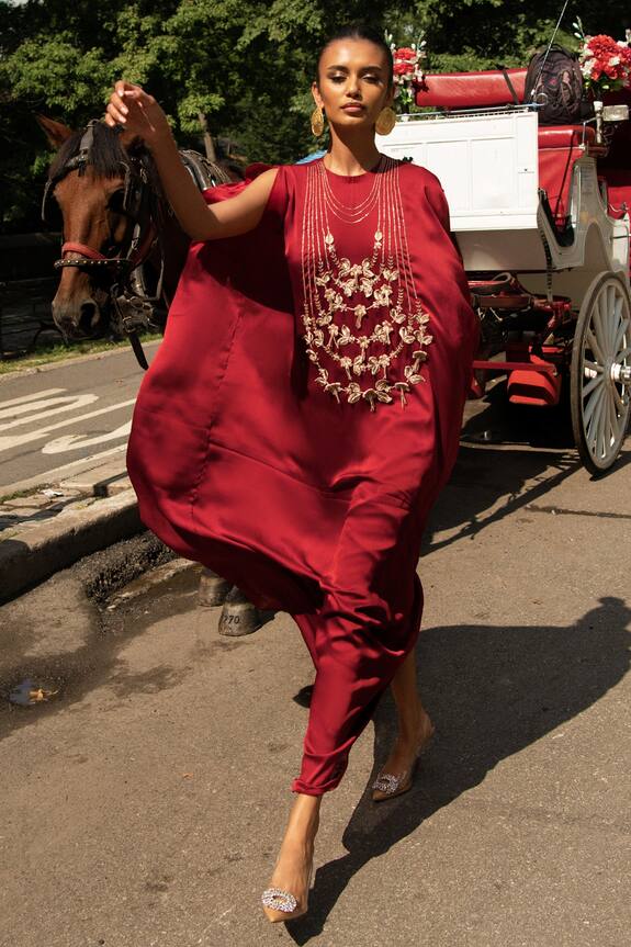 AASHIMA BEHL Draped Kaftan Dress