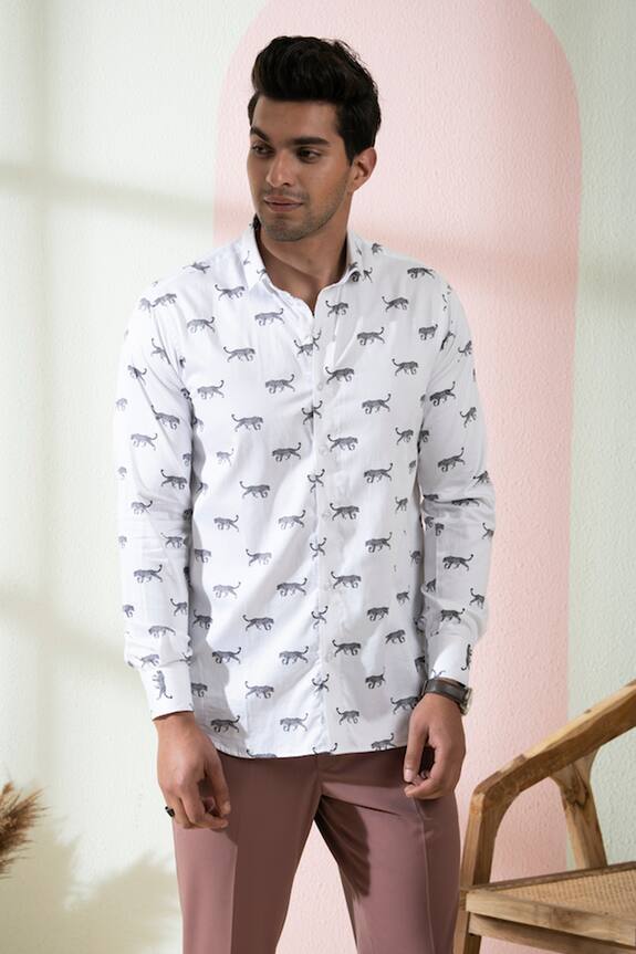 Hilo Design Feline Leopard Print Shirt