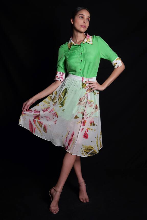 Seesa Floral Print Skirt