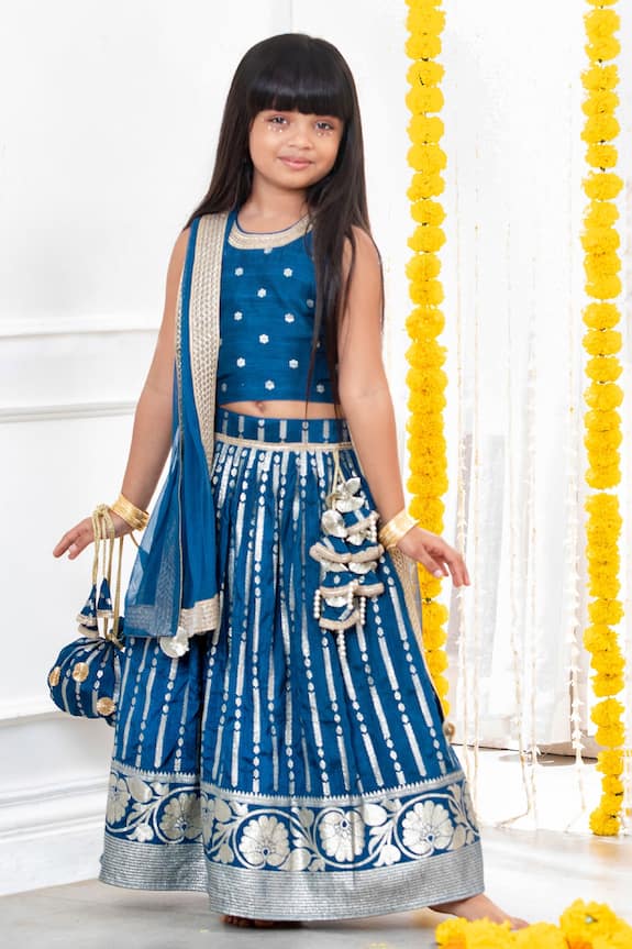 Free Sparrow Zari Embroidered Lehenga Set