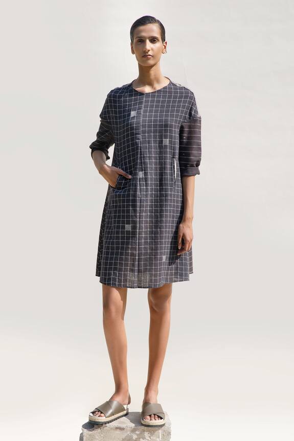 Urvashi Kaur Rhiza Hand Block Print Dress