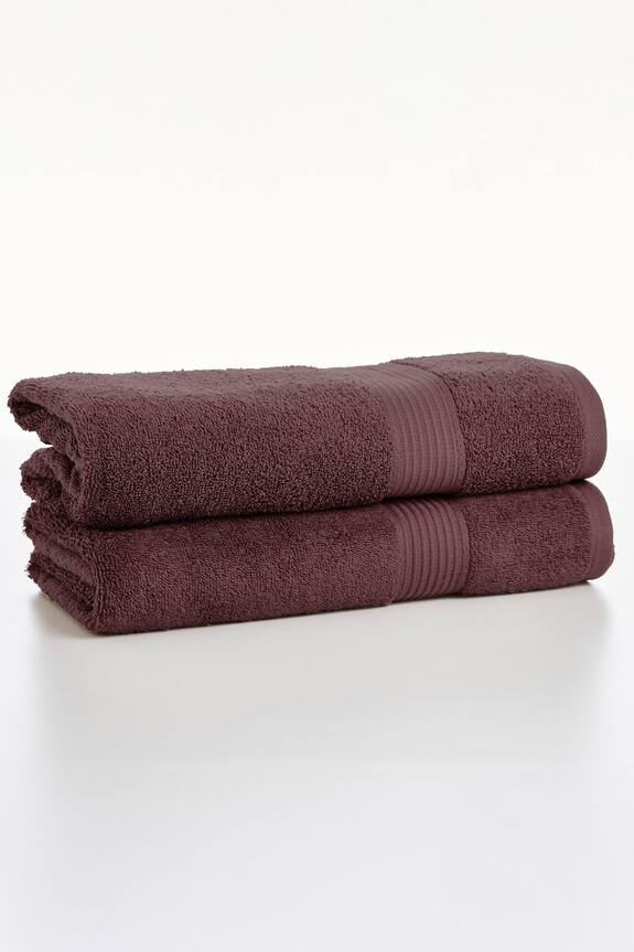 Houmn Stripe Pattern Cotton Horizon Bath Towel - Single Pc