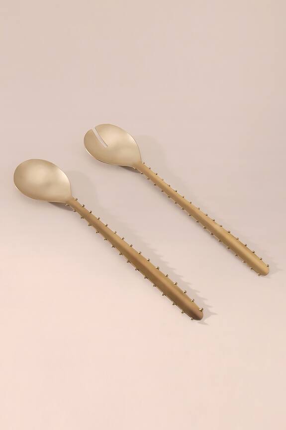 Table Manners Barrel Cactus Serving Spoons Set