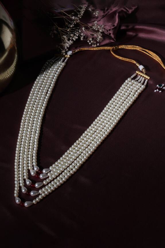 Ruby Raang Colorblock Beaded Layered Necklace