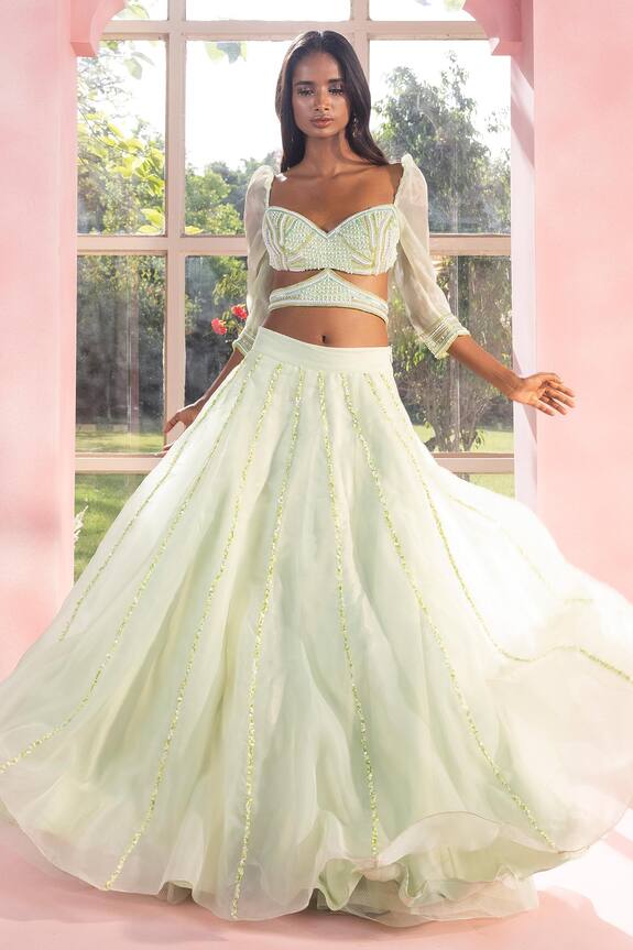 SAANJH BY LEA Vanya Sequin Embellished Lehenga