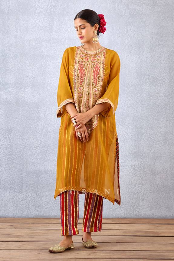 Torani  Aftaabi Revathi Sheer Kurta & Pant Set