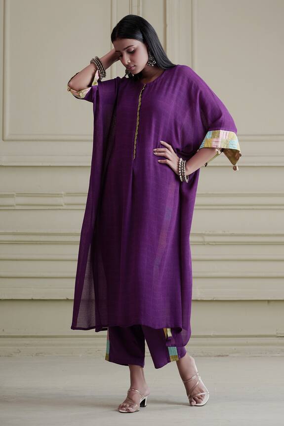 Affroz Patchwork Kaftan & Pant Set