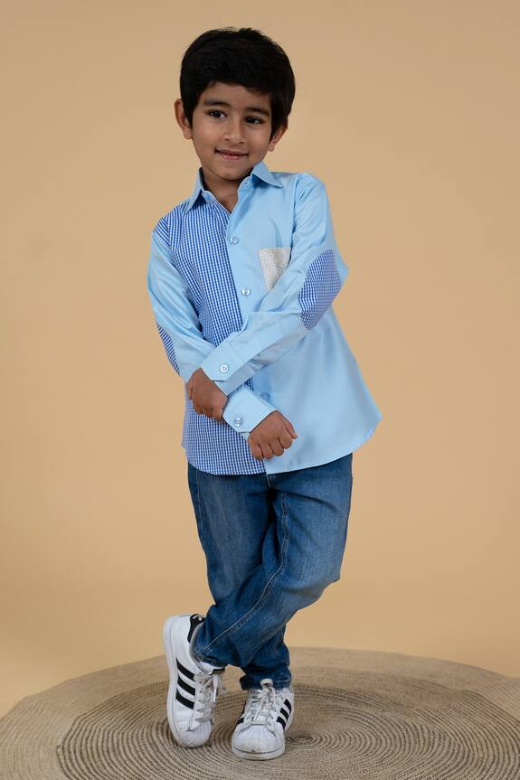 Little Boys Closet by Gunjan Khanijou Cotton Printed Shirt
