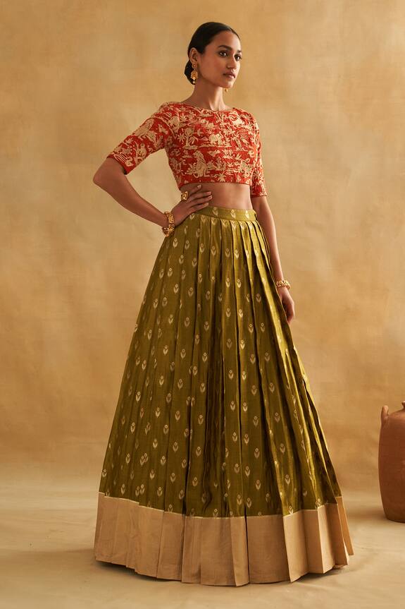Taisha Hand Embroidered Pure Silk Organza Blouse