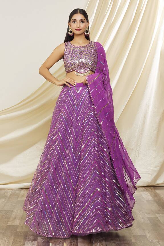Yoshita Couture Sabrina Embroidered Lehenga Set