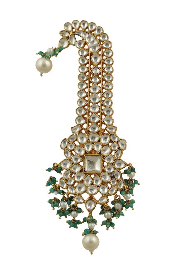 Riana Jewellery Bead Drop & Stone Studded Kalangi