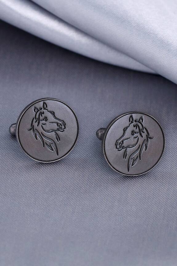 Cosa Nostraa Knight Craved Cufflinks