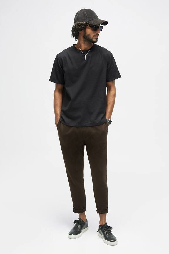 Terra Luna Organic Handloom Cotton Solid T-Shirt