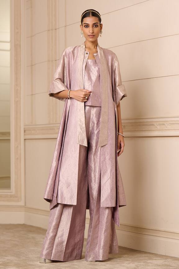 Tarun Tahiliani Handwoven Brocade Jacket & Trouser Set