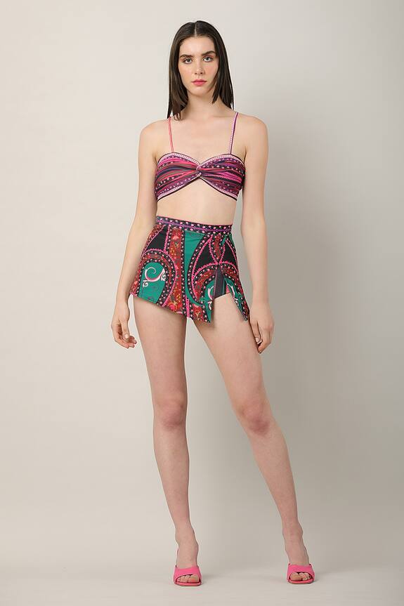 Limerick by Abirr N' Nanki Alessia Printed Bikini Skirt Set