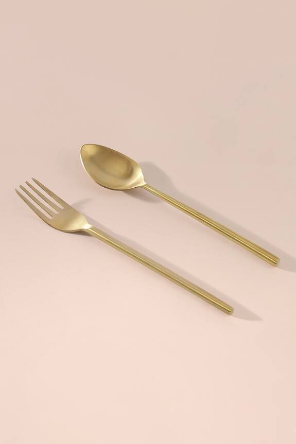 Table Manners Brass Cutlery Set