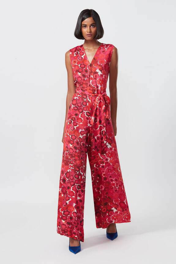 Saaksha & Kinni Floral Bloom Print Jumpsuit