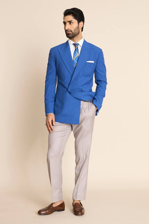 Gargee Designers Peak Lapel Double Breasted Blazer