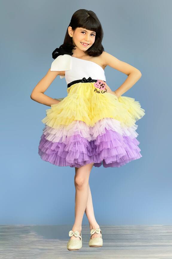 PinkCow Ruffled One-Shoulder Dress