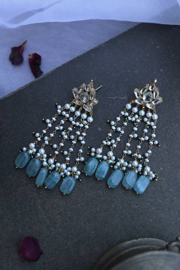 Paisley Pop Litya Kundan Embellished Earrings
