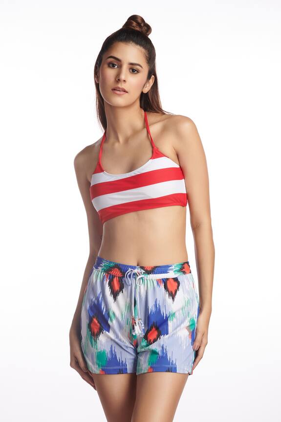 Kai Resortwear Ikat Oasis Bikini & Shorts Set