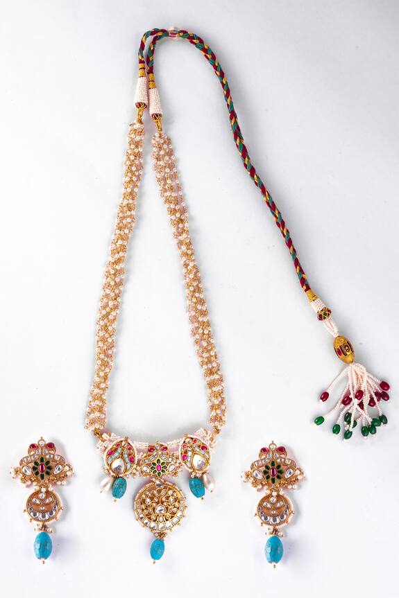 Zevar King Jadau Kundan Embellished Necklace Set
