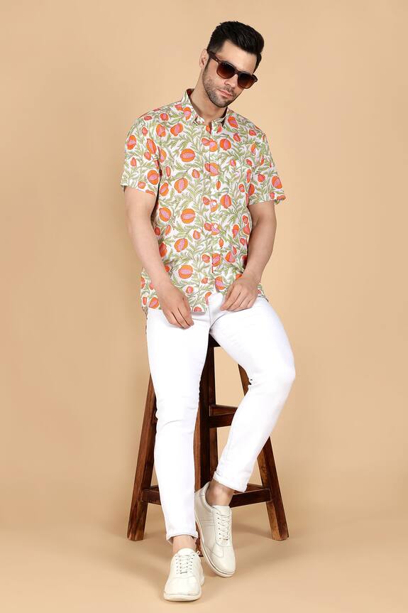 The Cotton Staple Fable Cotton Floral Print Shirt