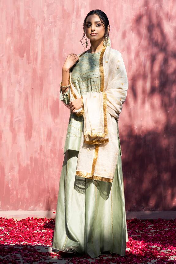 Weaver Story Gota Embroidered Dupatta
