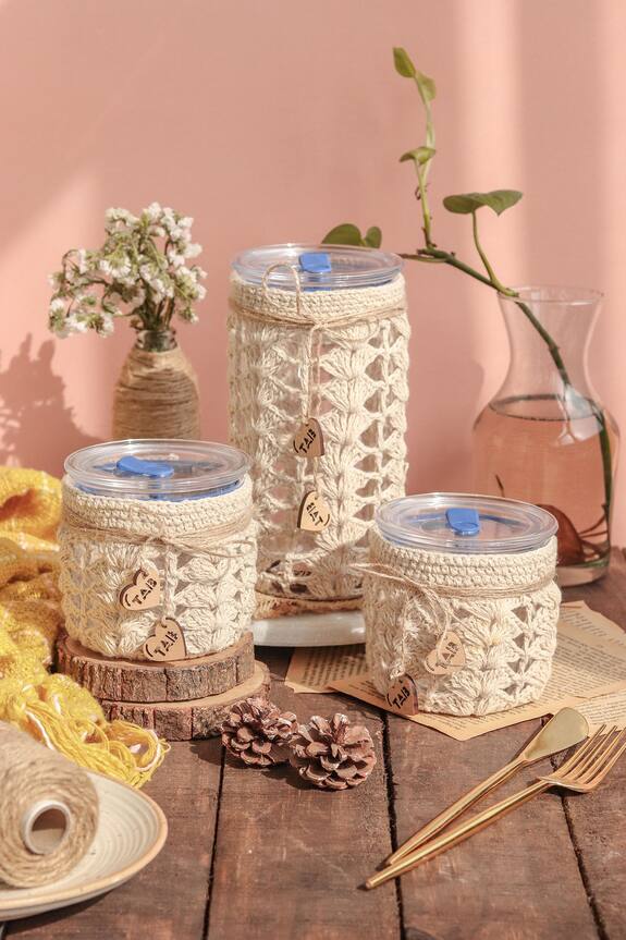 The Artsy Barrel Cozy Canisters - Set of 3