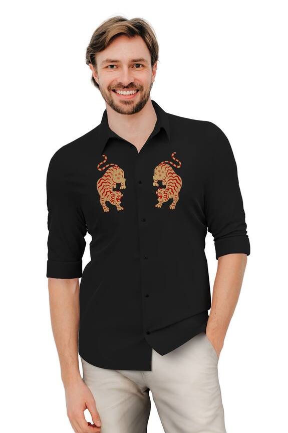 HeSpoke Placement Tiger Print Shirt