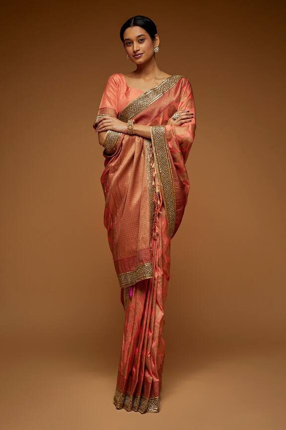 Neeta Lulla Banarasi Motif Pattern Saree With Blouse