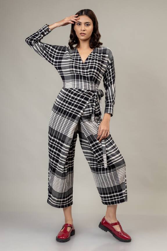 Doodlage Marla Checkered Jumpsuit