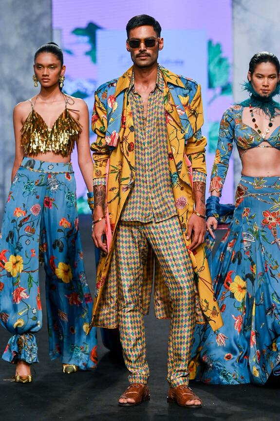 Mahima Mahajan Diamond Print Pant