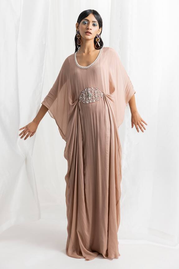 Seema Thukral Placement Hand Embroidered Kaftan