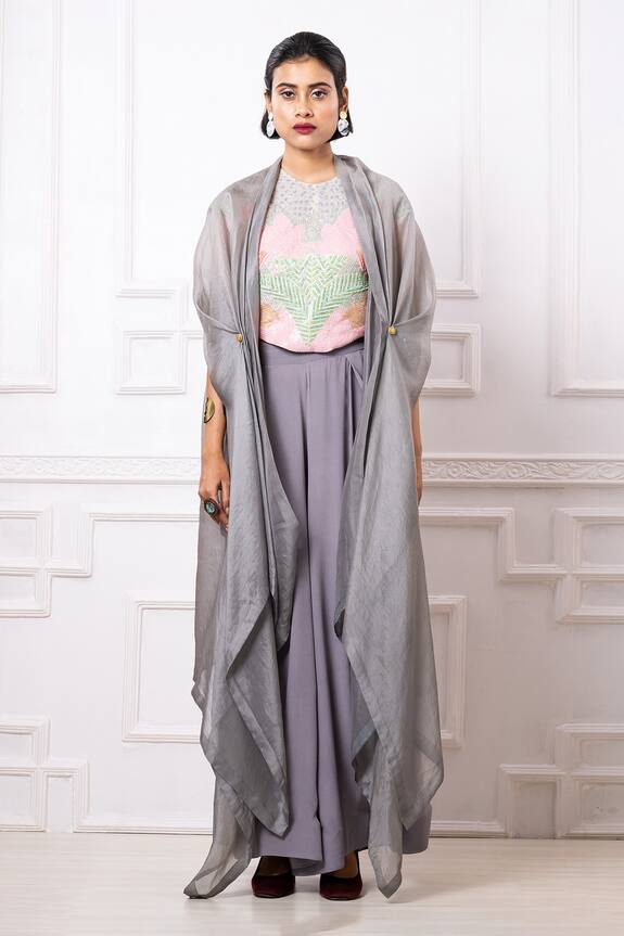 Megha Garg Sequin Embellished Top Pant Set