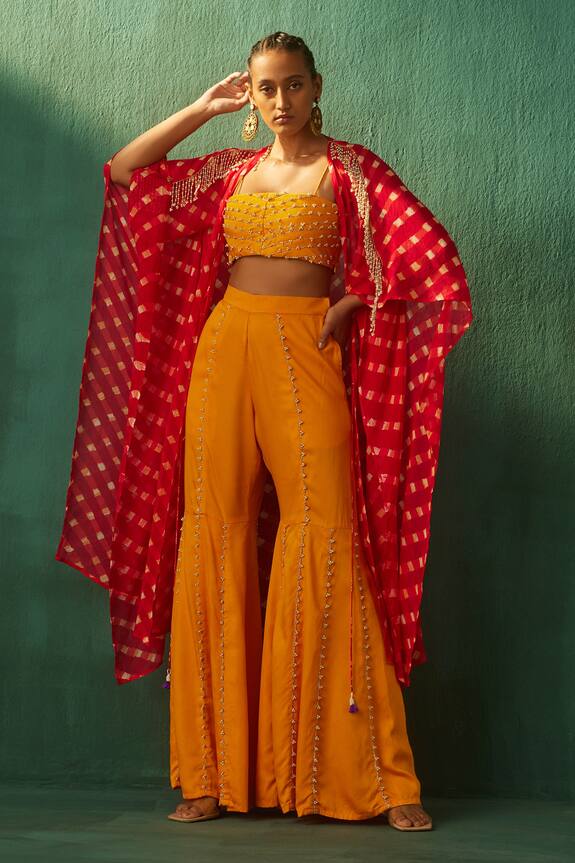 Aapro Heer Kaftan Jacket & Sharara Set
