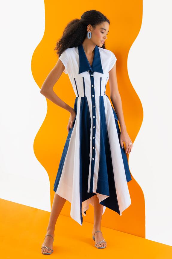 Notebook Giovanni Panelled Shirt Dress