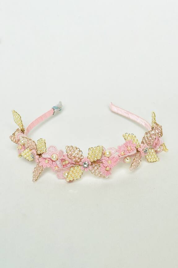 Choko Pearl Butterfly Lace Hairband